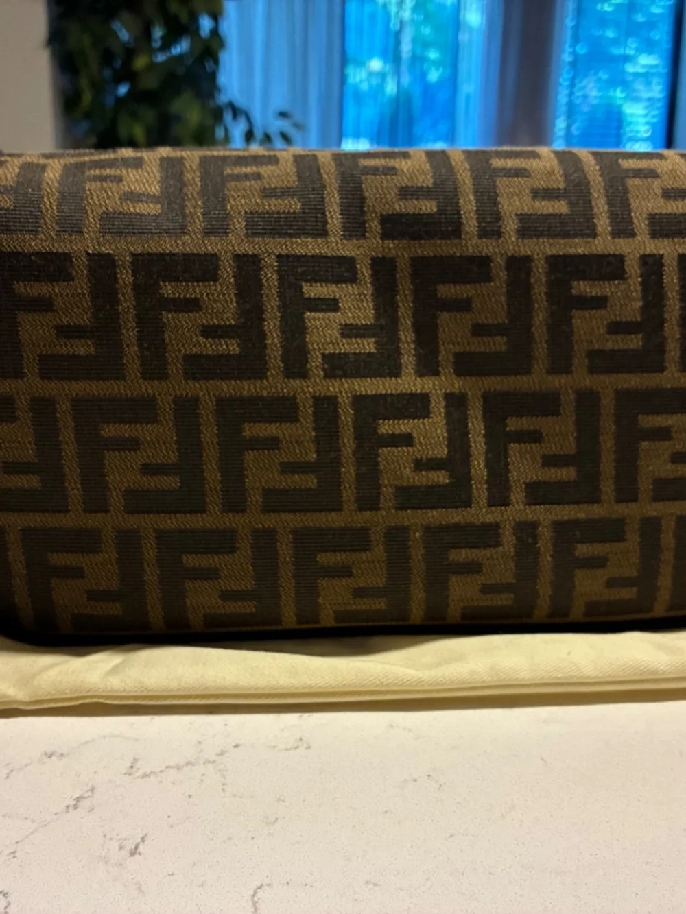 Fendi Baguette Tobacco Brown Jacquard Bag - Picture 3 of 11